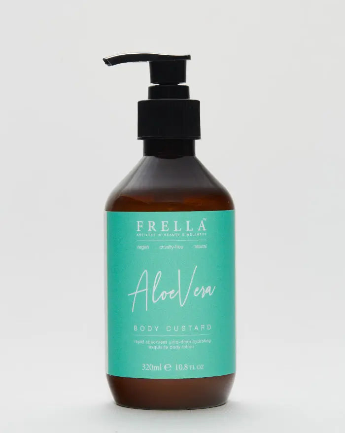 natural aloe vera moisturizing custard frella