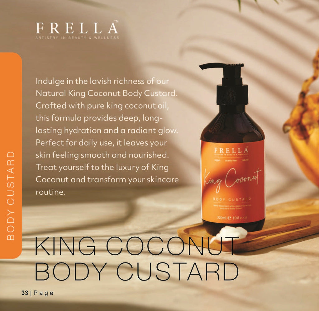 Frella King Coconut Natural Body Custard 320ml Purto Services