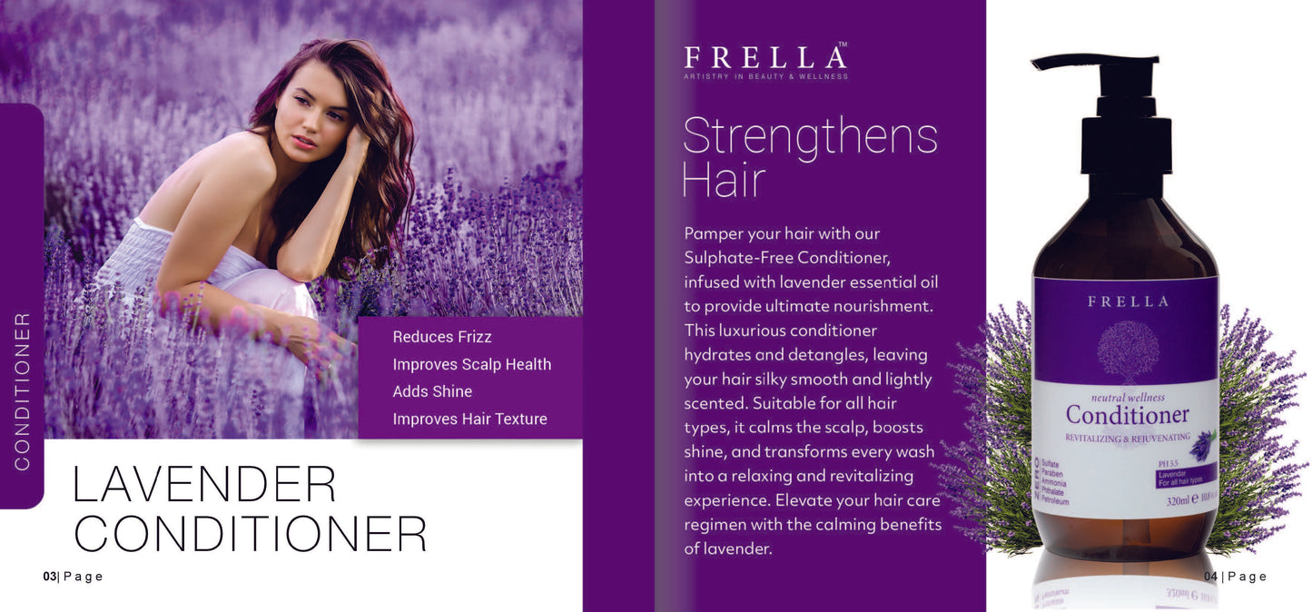 Sulfate Free Conditioner with Lavender Essential Oil 320ml