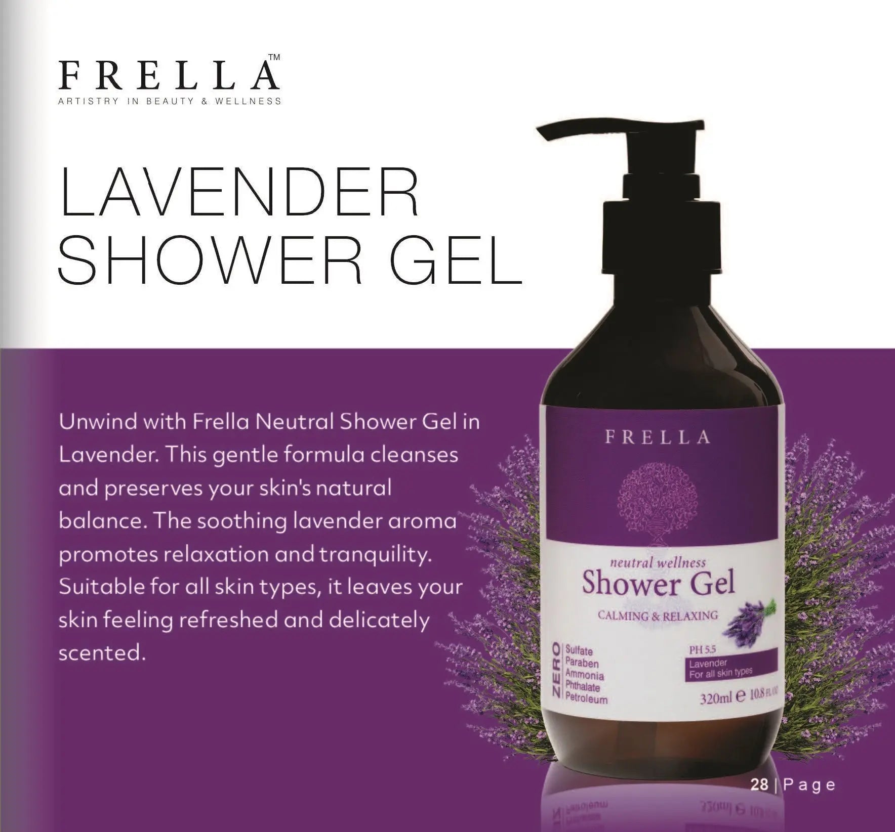 Frella Lavender Shower Gel with Essential Oil Frella Canada